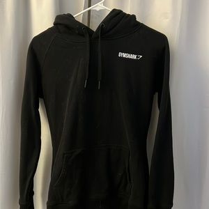 GymShark black hooded sweatshirt